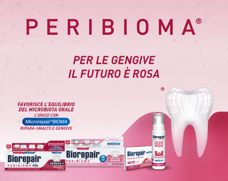 banner con prodotti Biorepair dedicati ai problemi gengivali 