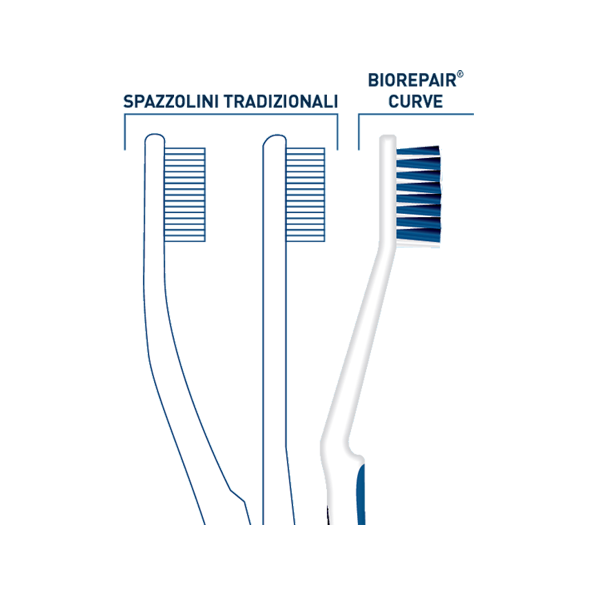 Vendita Spazzolino da denti medio intercambiabile - blu 1 unità Bioseptyl