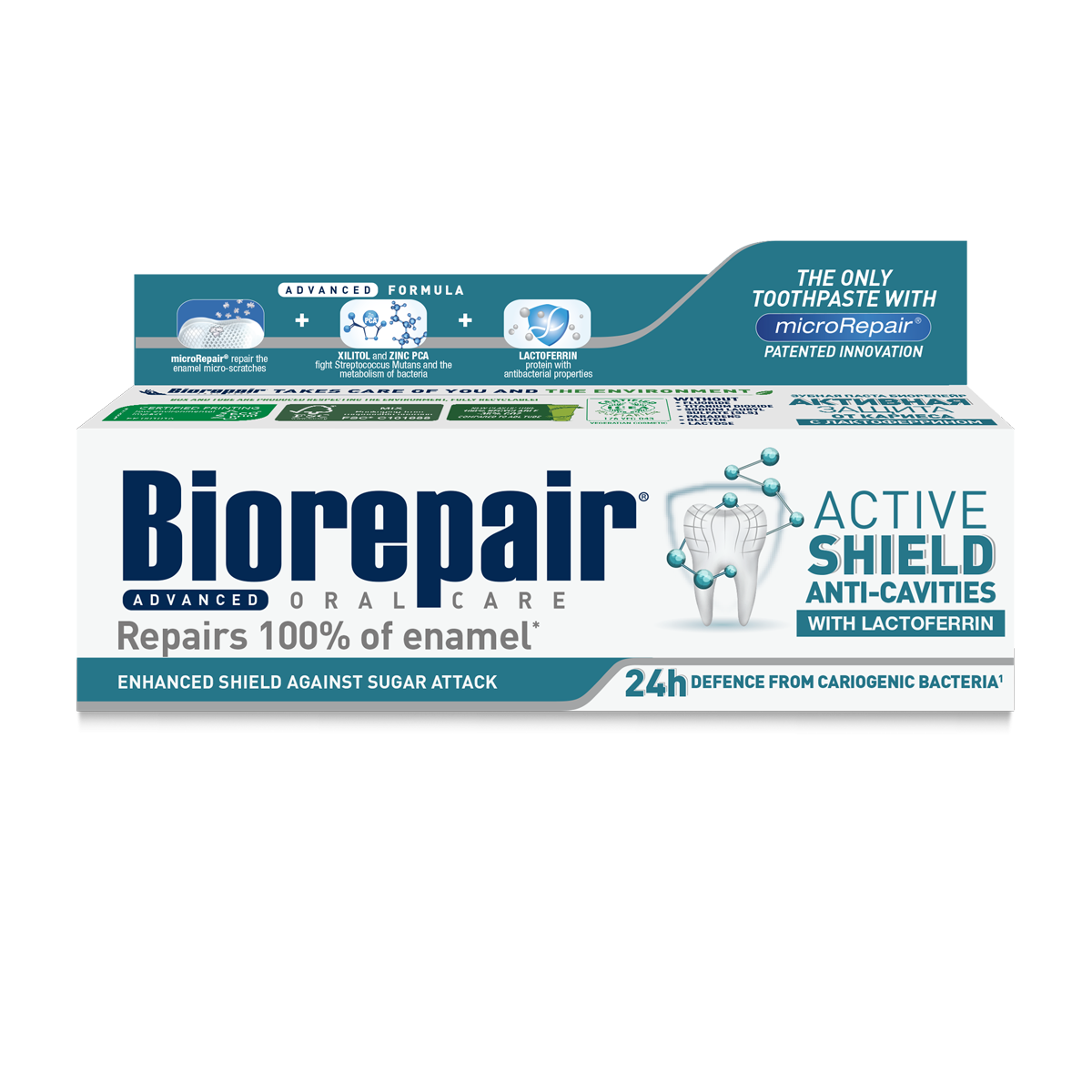 Biorepair® Advanced Active Shield Anti-Cavities action