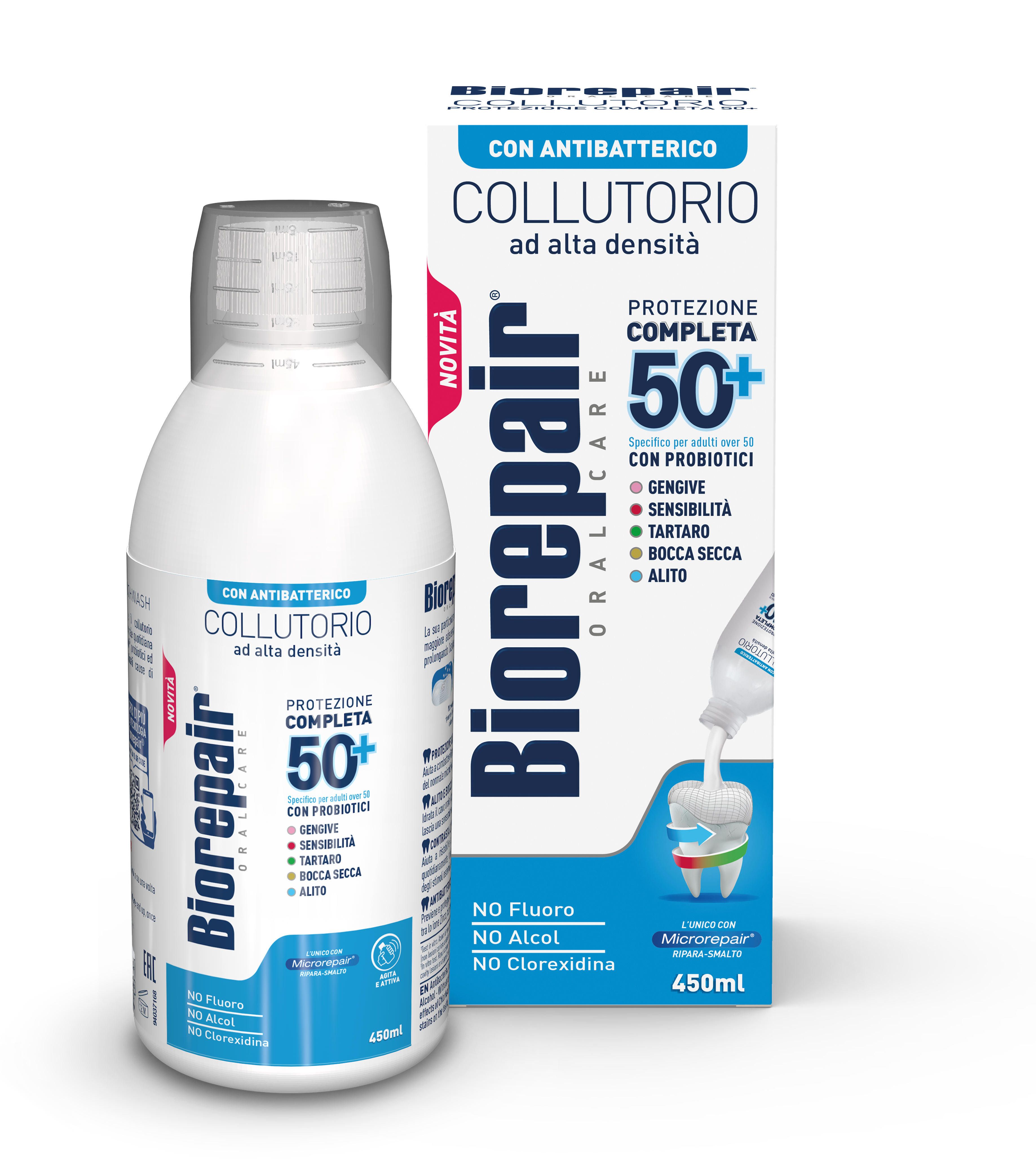 Collutorio triplice azione