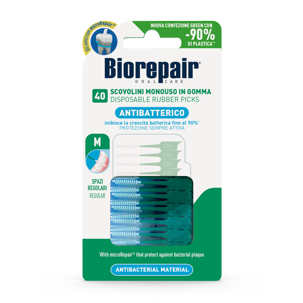Scovolini Monouso Setole in Gomma Antibatterici Alitosi - Biorepair®